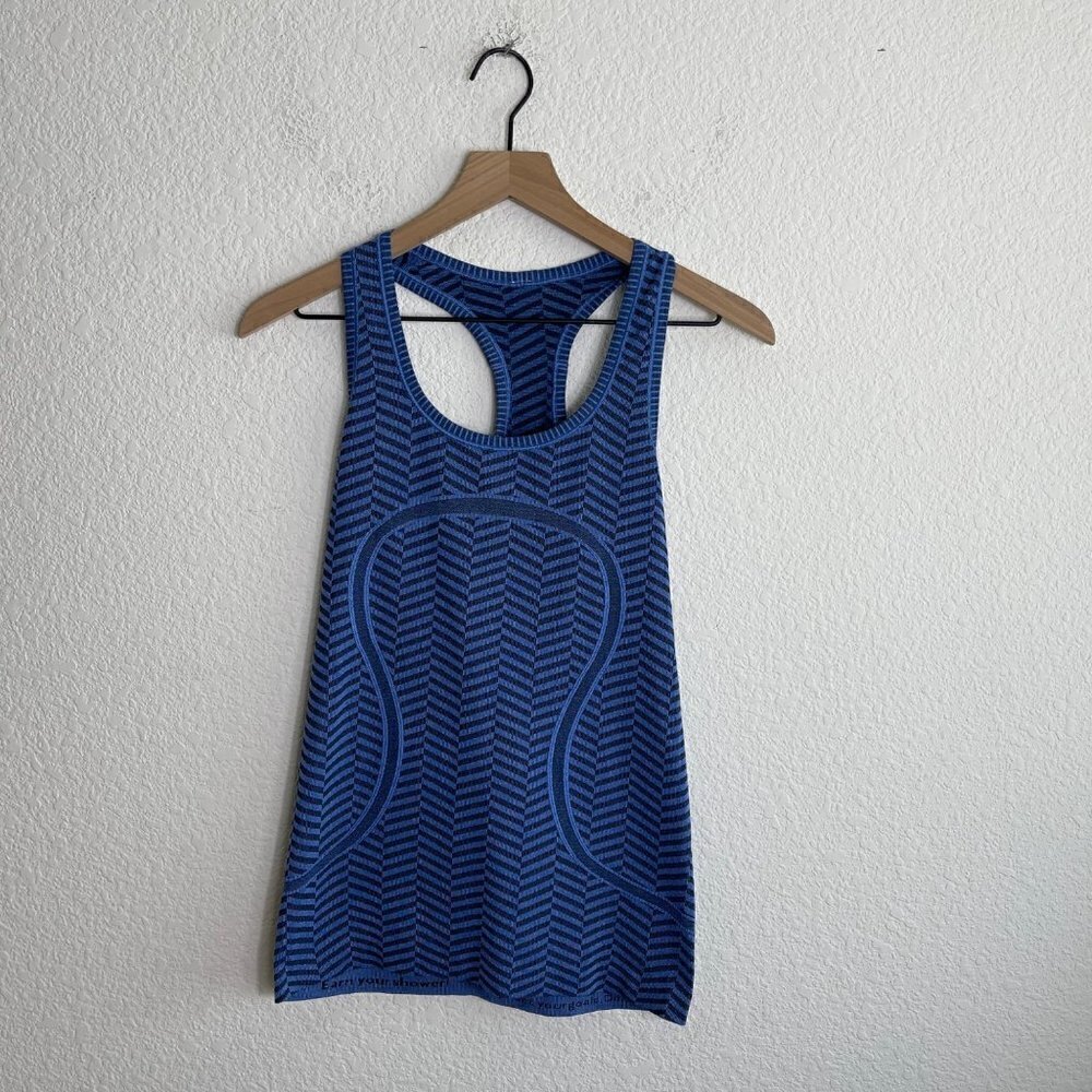 LULULEMON Swifty Tech Racerback Ribbed Tank Size 6 - Picture 5 of 9